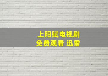 上阳赋电视剧免费观看 迅雷